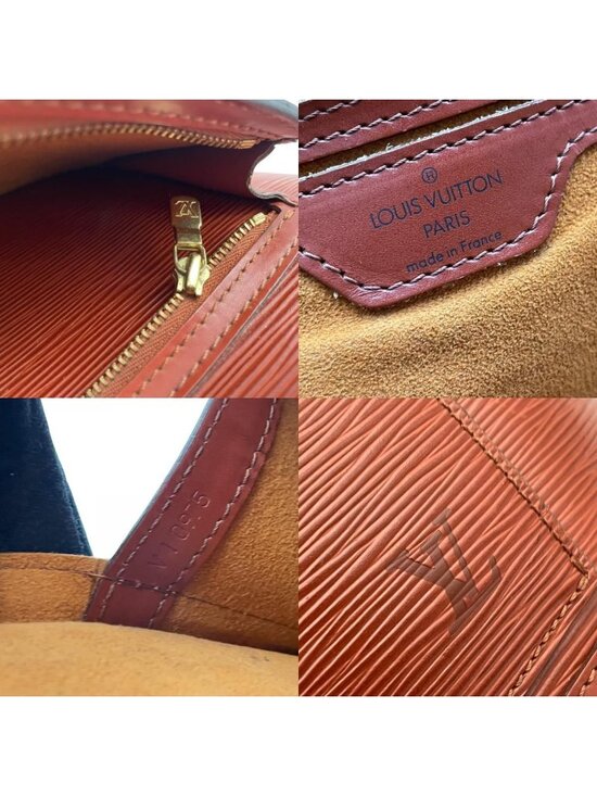 Louis Vuitton Epi Backpack Purse Leather Brown Gold Woman U6 main image 7